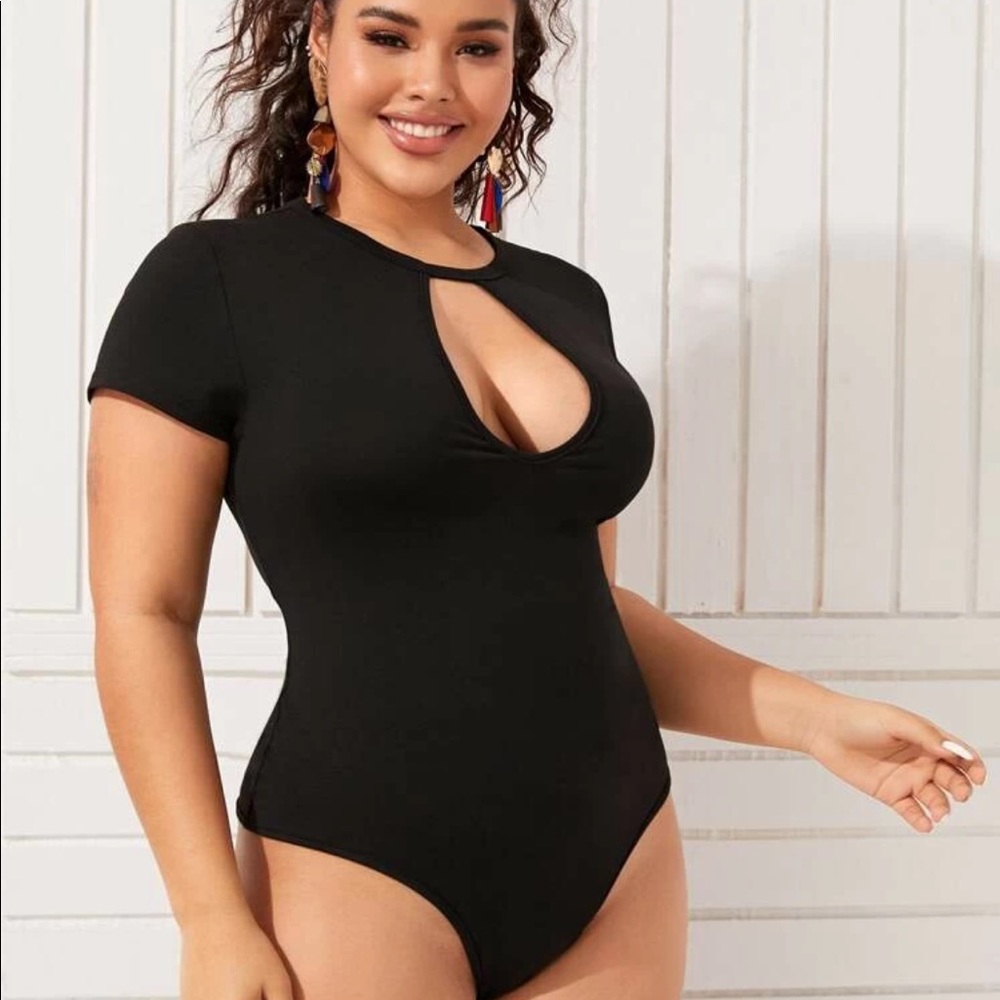Black cutout bodysuit